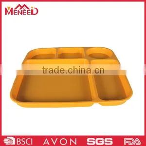 School/hotel/restaurant Canteen Food Grade Melamine Divided Lunch Tray thumbnail-5