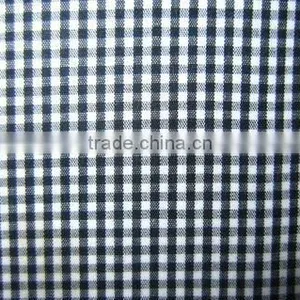 China New Arrival 100% Polyester Blue Small Checks Fabric thumbnail-1