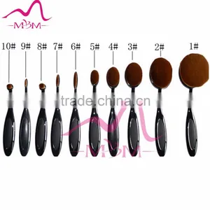 10pcs/set White Professional High Quality Foundation Powder Brush Cosmetics Makeup Brushes thumbnail-3