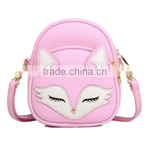 Promotion Fashion Women Leather PU Soft Handbag Cartoon Bag Owl Fox Designer Shoulder Bags thumbnail-1