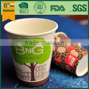 Pla Hot Paper Cup, Paper Cups for Hot Food, Custom Printed Espresso Cups thumbnail-4