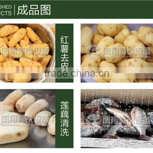 Commercial CE Approved Potato Washer and Peeler Machine thumbnail-5