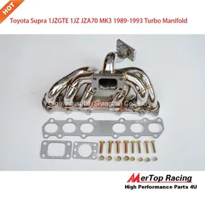 Mertop Top Mount T3 Turbo Manifold For Toyota Supra 1JZGTE 1JZ JZA70 MK3 1989-1993 thumbnail-1