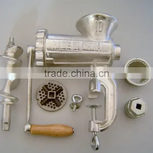 10# Cast Iron Manual Meat Mincer With Grinder thumbnail-1