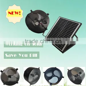 Vent Goods 14inch Solar Powered Roof Attic Ventilation Fan (roof Mounting Fan ) thumbnail-1