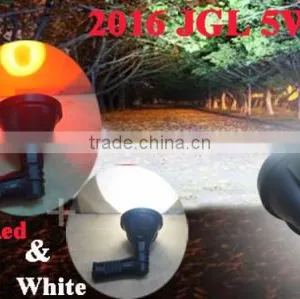 Handheld Spotlight Red & White Lights in One Bulb Led 5W thumbnail-4