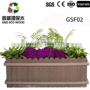 Outdoor Weather Resistant WPC Wood Plastic Composite Plant Box High Quality Flower Box Cheap Price WPC Box thumbnail-4