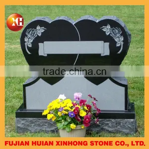 Cheap Upright Heart Headstone Design With Flower Holder thumbnail-1