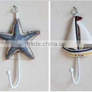 CY077 Mediterranean Style Decorative Wall Hanging Tag Hook Decorative Wall Hanging Tag Fish Animal Seashell Hanging Tag thumbnail-5