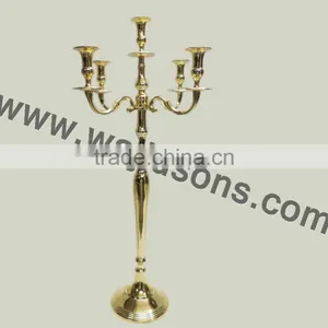 Gold Plated Candelabra Metal thumbnail-1