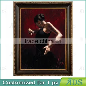 Dancing Girl Lady Oil Painting thumbnail-3