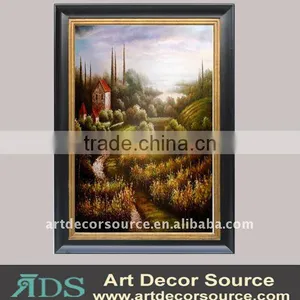 Field View Oil Painting W/Frame in 3 Sizes thumbnail-1