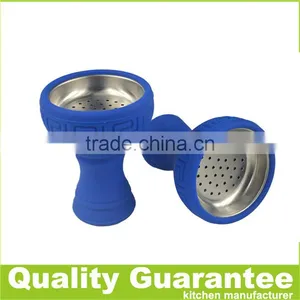 Hot Selling Silicone Hookah Bowl New Funnel Stainless Iron Bowl thumbnail-3