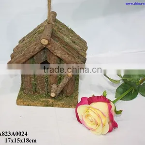 Nature Wood Bird House for Garden thumbnail-1