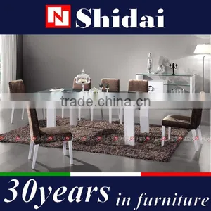 Glass Dining Table 6 Chairs Set, Hideaway Dining Table and Chair Set, Dining Table Set for Sale A-19 thumbnail-1