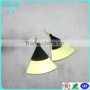Modern Fashion Laser Cutting Mirror and Shining Acrylic Earring for Stage and Party thumbnail-3