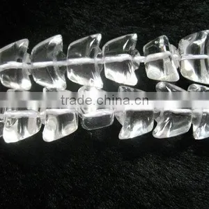 Ingot Loose Natural White Crystal Beads thumbnail-1