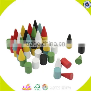Wholesale Colorful Wooden Blocks Toy Top Quality Building Wooden Blocks Toy for Kids W13A014 thumbnail-1