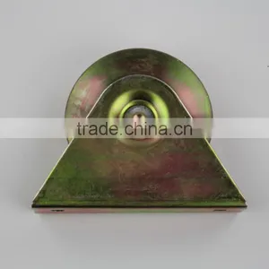 4 Inch Sliding Gate Roller Diameter 98mm Thickness 28mm Bearings 6203RS Groove "U" With Outer Support ITEM:1028PCR thumbnail-3