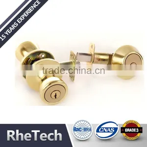 Stainless Steel More Security Combo Lock, Dead Bolt With Knob Lock, Wooden Door Lock Set thumbnail-1
