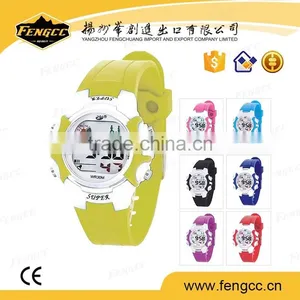 Candy Color Rubber Strap Children Hours Waterproof Student Sport Watch thumbnail-1