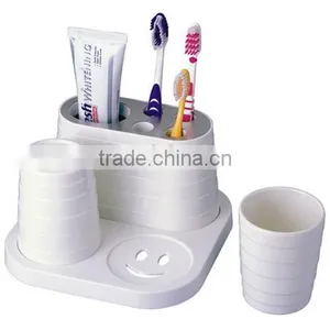 Dental Stuff Set Toothbrush Stand and Toothpaste Holder With Cup Combo thumbnail-1