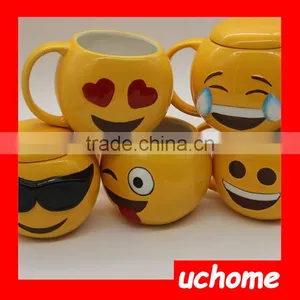 UCHOME Unique Funny Ceramic Emoji Mug,Emoji Cups thumbnail-1