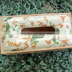 Decorative Bamboo Tissue Holder thumbnail-1