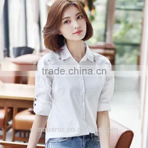 Business Women Popular and Beautiful Cotton Shirt thumbnail-1