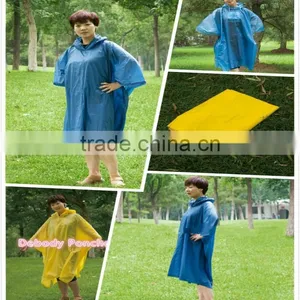 Yellow Waterproof Kids Raincoat/rain Poncho With Hood and Print thumbnail-3