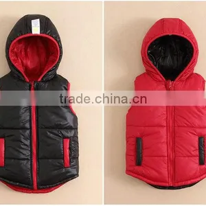 Wholesale Mom and Bab Infant and Toddler Jackets, Two Sides Wear Kids Boys Vest Winter thumbnail-1
