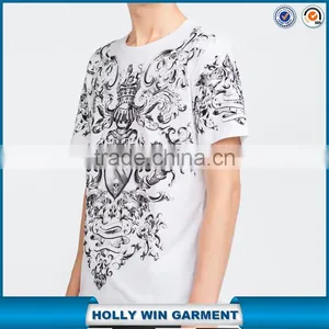 New Style Men Custom t Shirt Ancient Pattern Printed thumbnail-1