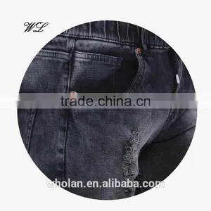 Latest Trendy Men Denim Jean Pants Cotton/Spandex New Man Jeans thumbnail-5
