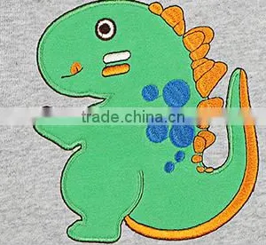 Baby Boys Fashion High Quality Fleece Hoodie Emboridery Cartoon Dinosaur Cute Sweatshirt thumbnail-3