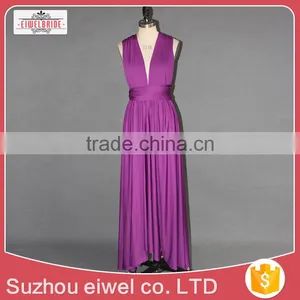 Chiffon Asymmetrical Neck Evening Dress Elegant thumbnail-3