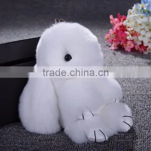 Myfur Customized Wholesale Rabbit Fur Bag Pendant Real Fur Car Decoration Accessory thumbnail-6
