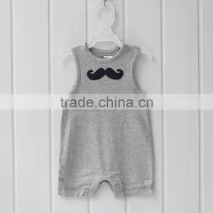 Grey 100% Cotton Baby Bodysuits thumbnail-1