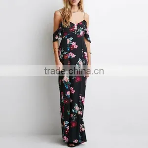 2017 New Chiffon One-piece Backless Ankle-length Long Dress thumbnail-1