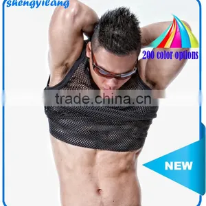 Custom Mesh Fabric Gym Singlets for Men / Blank Singlet T13345 thumbnail-1