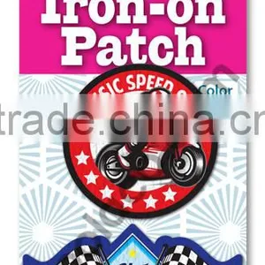 Mini Color Iron on PU Patches Fabric Patch Kids Iron on Patches thumbnail-1