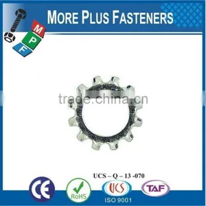 Made in Taiwan Passivated Zinc Plated External Tooth Lock Serrated Washer Stainless Steel Carbon Steel thumbnail-5