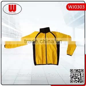 Yellow Black Contrast Color Rain Proof Jacket Safety Fashion Jacket thumbnail-1