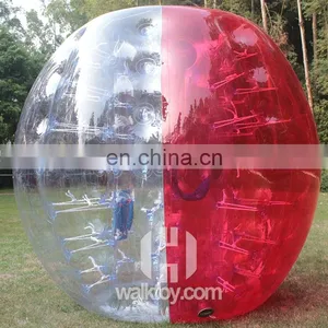 HI CE 800W Blowers 0.8mm Pvc Dia 1.2m/Dia 1.5m/Dia 1.7m Human Sized Plastic Soccer Bubble Ball Size 3 thumbnail-1