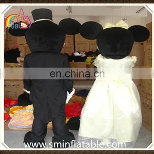 Fashion Mickey&minnie Mascot Costume, Wedding Suit Fancy Dress Costume for Adult thumbnail-3