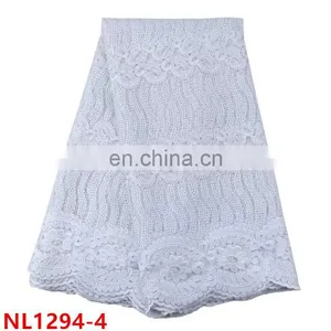 2017 New Arrival Nigeria Net Lace With Stones Soft Net Lace Fabric, Teal Tulle Lace Fabric for Party thumbnail-5