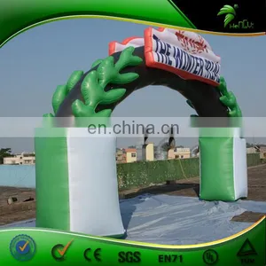 Inflatable Green PVC Leaf Arch, Inflatable Entrance Arch, Inflatable Arch Rental for Sale thumbnail-3