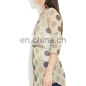 Wholesale 2015 Ladies Ladies' Tunic Short Sleeve Tunic Polka Dot Chiffon Tunic thumbnail-2