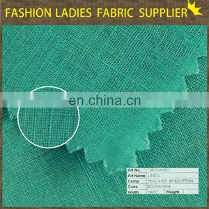 Fluorescent Pigment Dyeing Linen Viscose Blend Fabric thumbnail-1