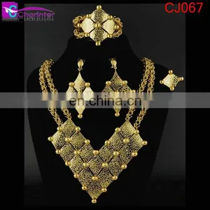 Free Shipping Big Fashion Jewelry Set/dubai Gold Jewelry Set / Rani Haar Jewelry Set thumbnail-2