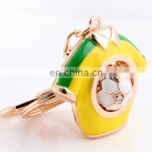 High Quality Metal Football T-shirts Keychains Custom Football Theme Jewelry Football Keychain Gifts Handle Bag Accessories thumbnail-2